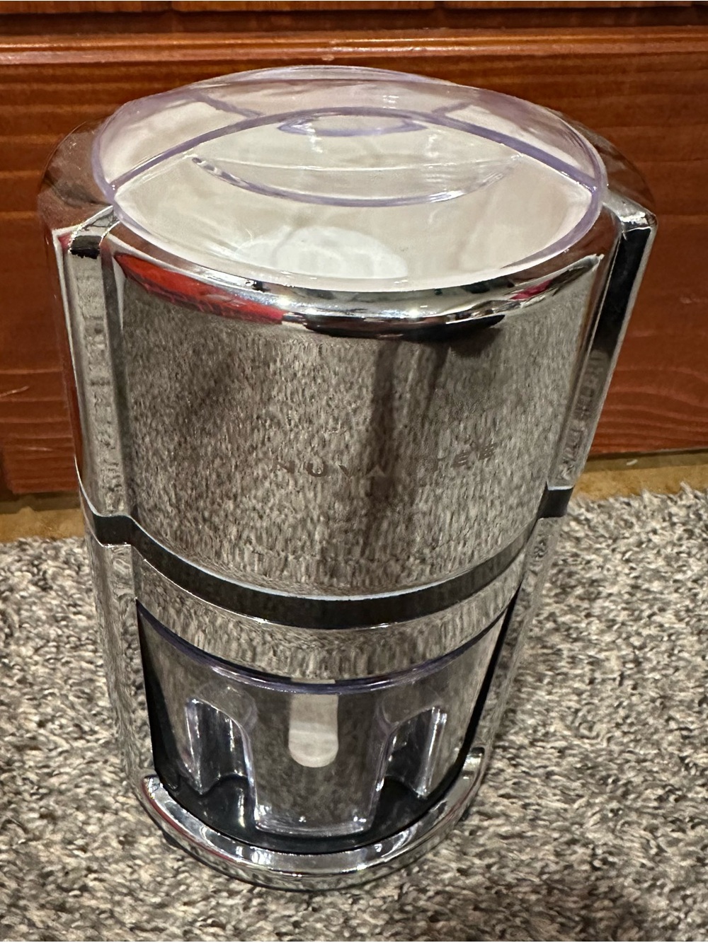 Nuvantee Ice Crusher Manual Hand Crank with Stainless Steel